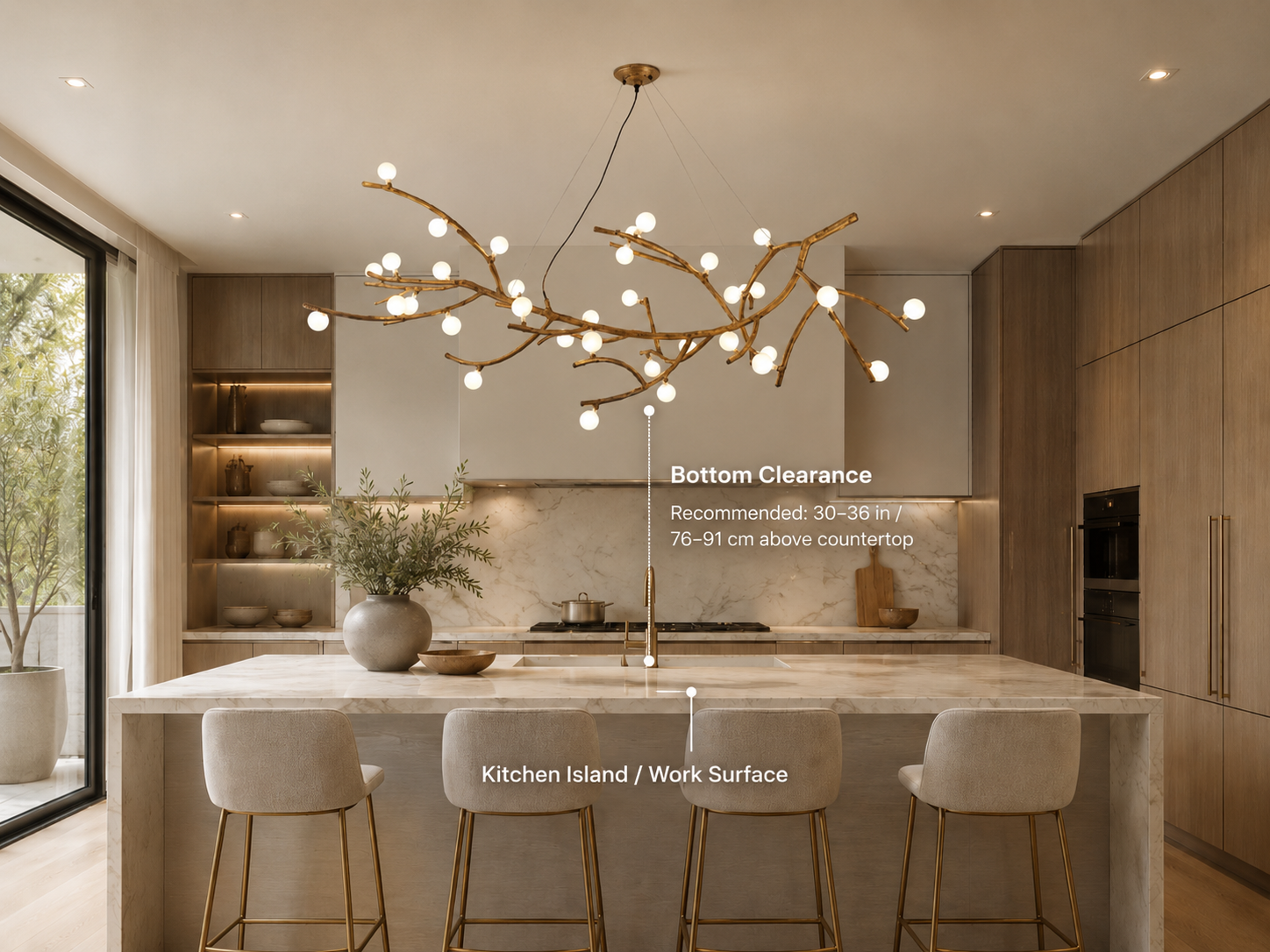 Branch Linear Chandelier Guide for Dining Rooms and Kitchen Islands