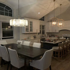 Modern Round Alabaster Chandelier for Living Room/Bedroom by Bling Lighting Studio