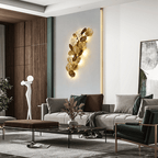 Gold Leaf Handmade Branch Wall Sconce by Bling Lighting Studio