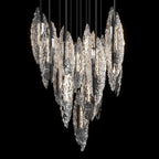 Silver Ice Shard Chandelier