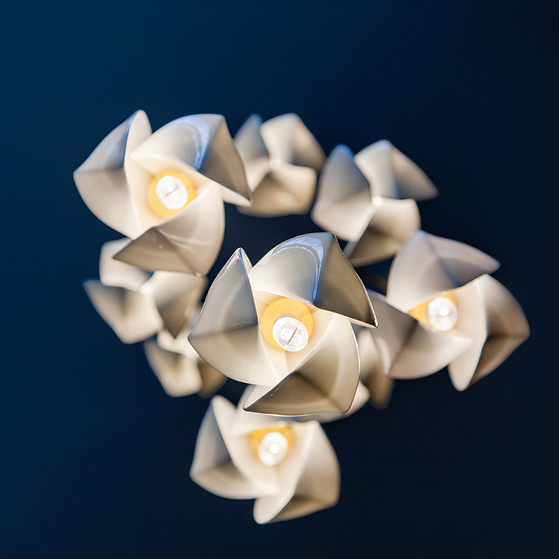 Postmodern Ceramic Branch Chandelier