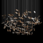 Amber Glass Drift Chandelier