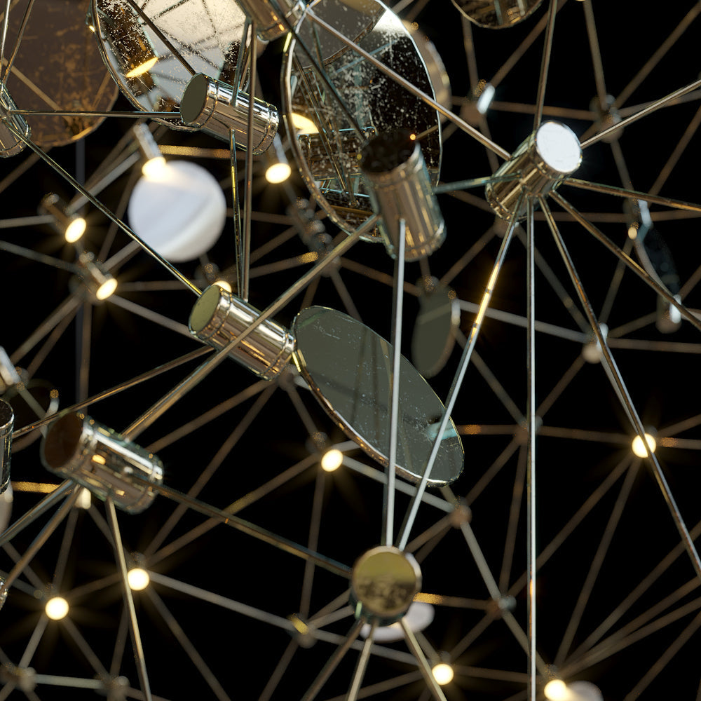 Black Gold Constellation Chandelier