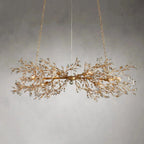 Crystal Flowers Fiore Linear Chandelier