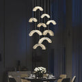 Rainbow Modern Rock Crystal Staircase Chandelier by Bling Lighting Studio