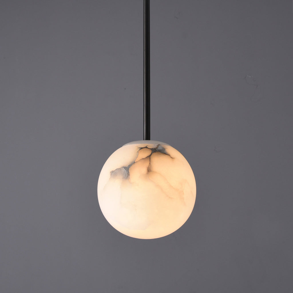 Sanaz Alabaster Pendant 7.9" Bronze by Bling Lighting Studio