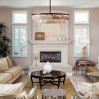 Rolantis Double Rock Crystal Chandelier by Bling Lighting Studio