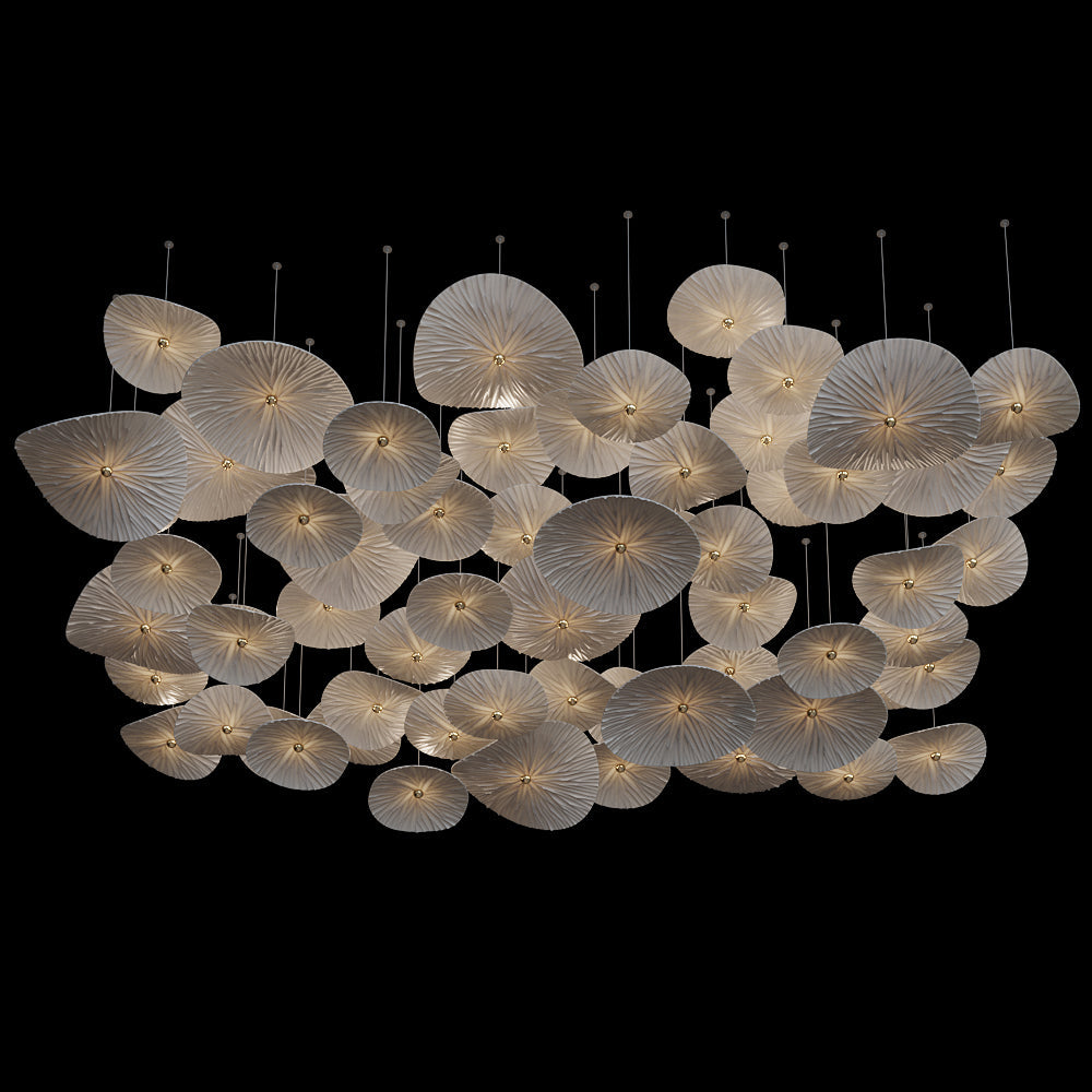 Ivory Pebble Cloud Chandelier