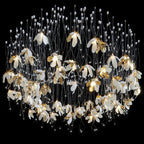 White Gold Daisy Field Chandelier