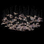 Smoke Manta Cluster Chandelier