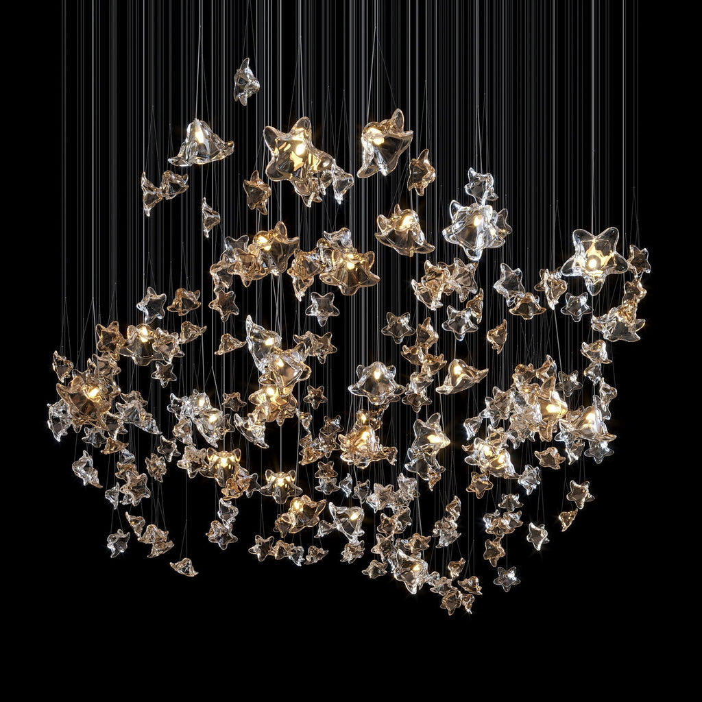Crystal Star Scatter Chandelier