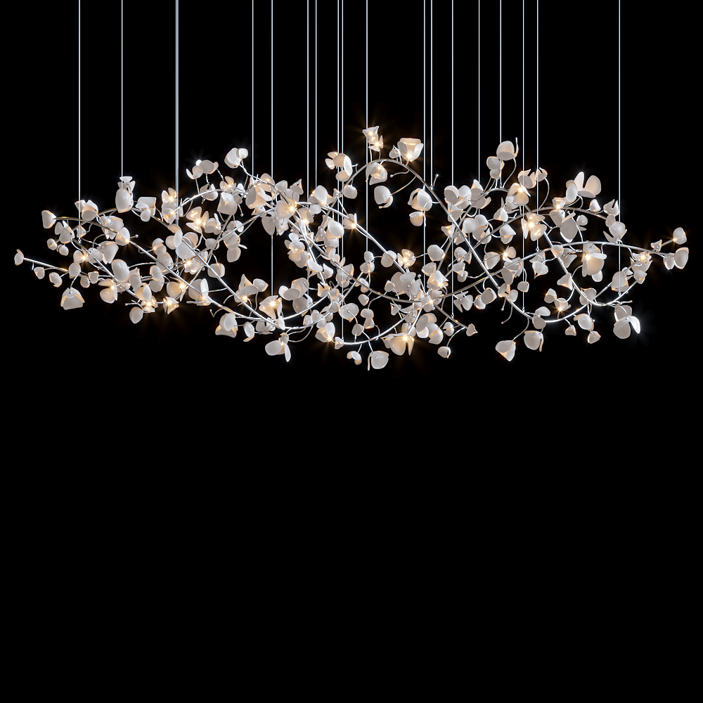 Gold Square Link Chandelier