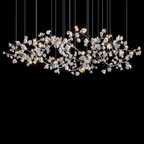 Gold Square Link Chandelier