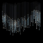 Crystal Tube Rain Chandelier