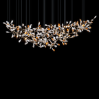 White Vine Blossom Chandelier