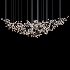 Gold Square Link Chandelier