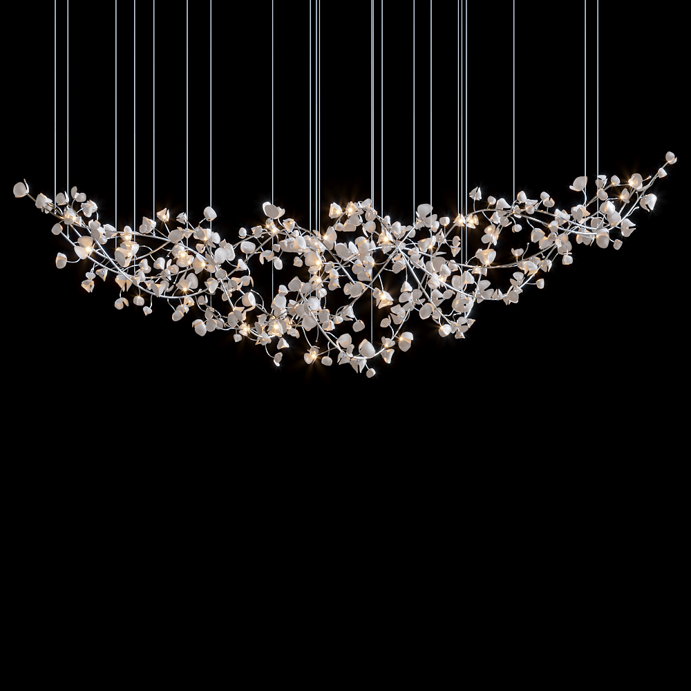 Gold Square Link Chandelier