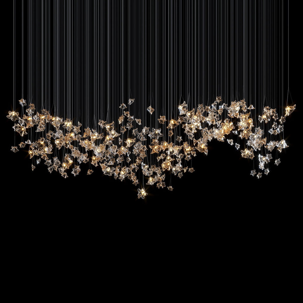 Crystal Star Scatter Chandelier