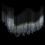 Crystal Tube Rain Chandelier