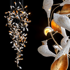 White Vine Blossom Chandelier