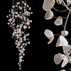 Gold Square Link Chandelier