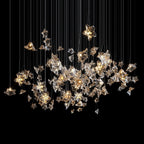 Crystal Star Scatter Chandelier