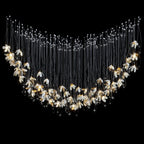 White Gold Daisy Field Chandelier