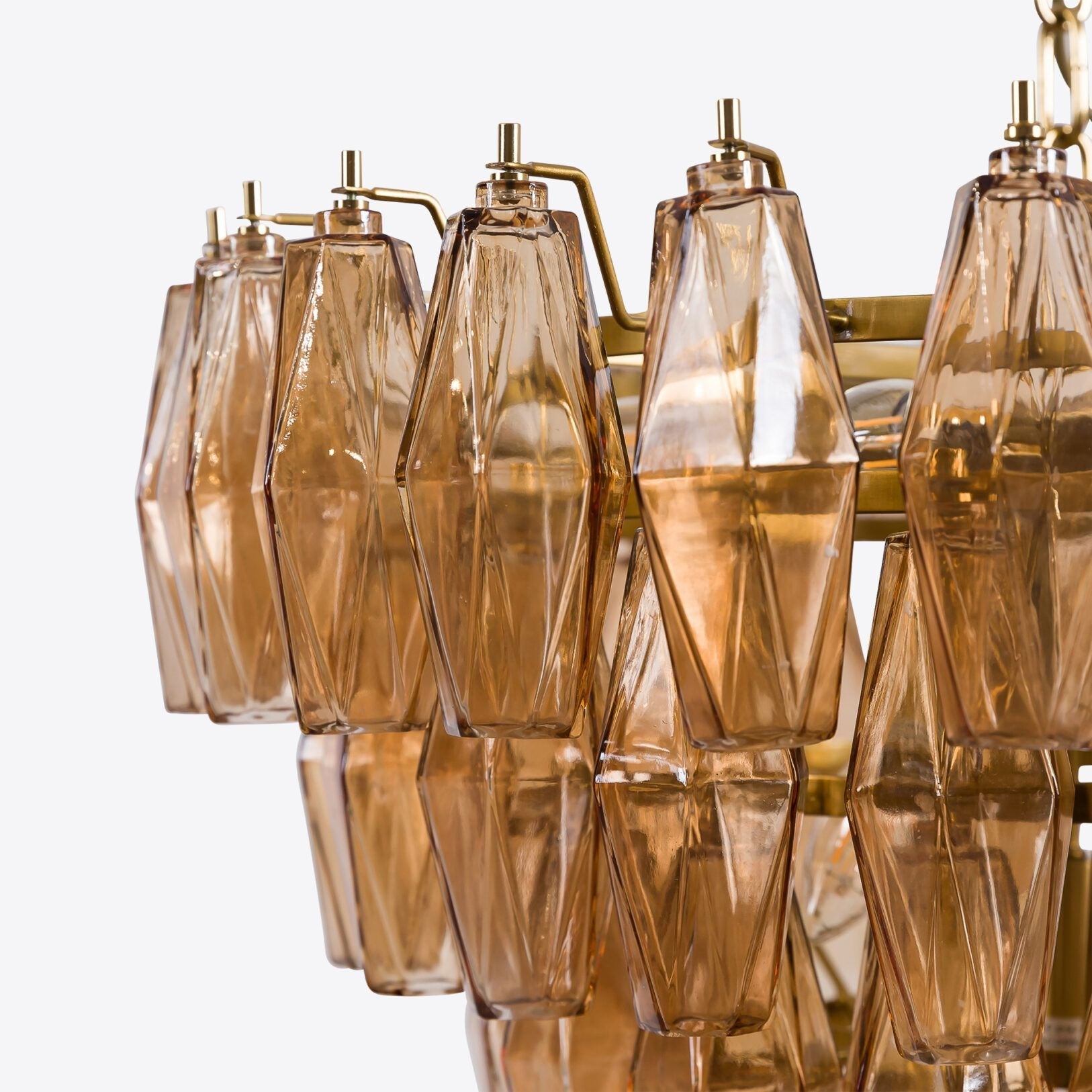 Asti Glass Chandelier Glass lighting by Bling Lighting Studio