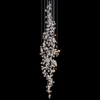 Gold Square Link Chandelier