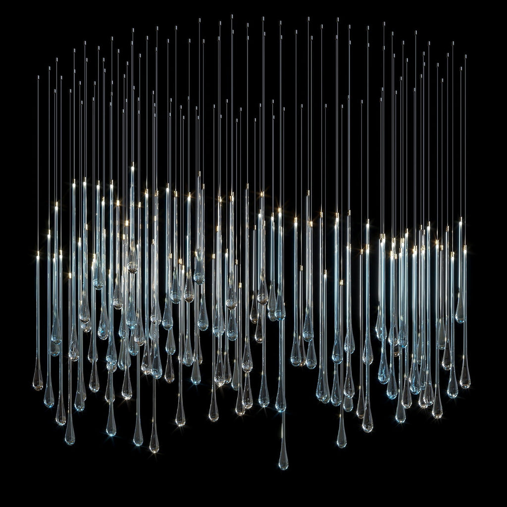 Crystal Tube Rain Chandelier