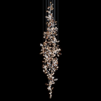 Silver Ribbon Rain Chandelier
