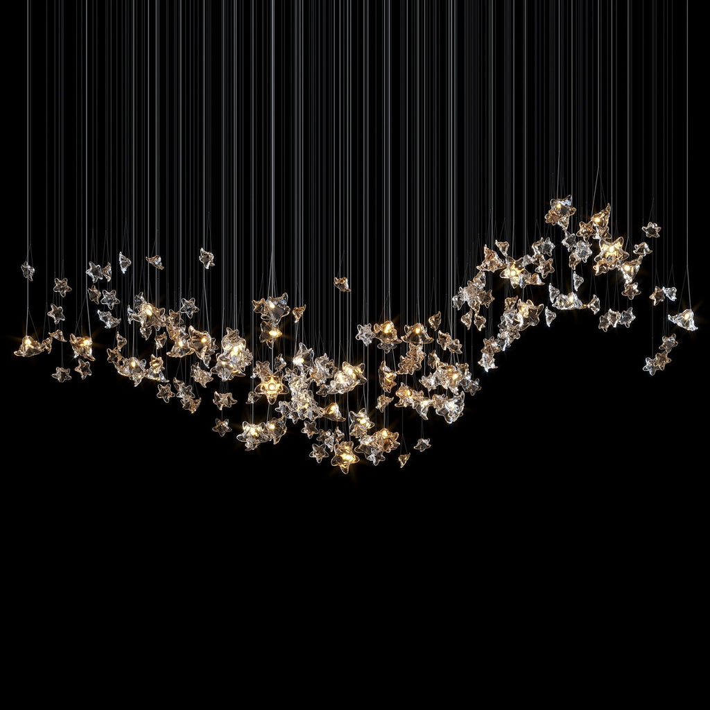Crystal Star Scatter Chandelier