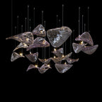 Smoke Manta Cluster Chandelier