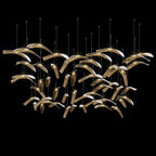 Gold Wing Flight Chandelier