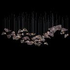 Smoke Manta Cluster Chandelier