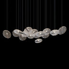 Silver Disc Halo Chandelier