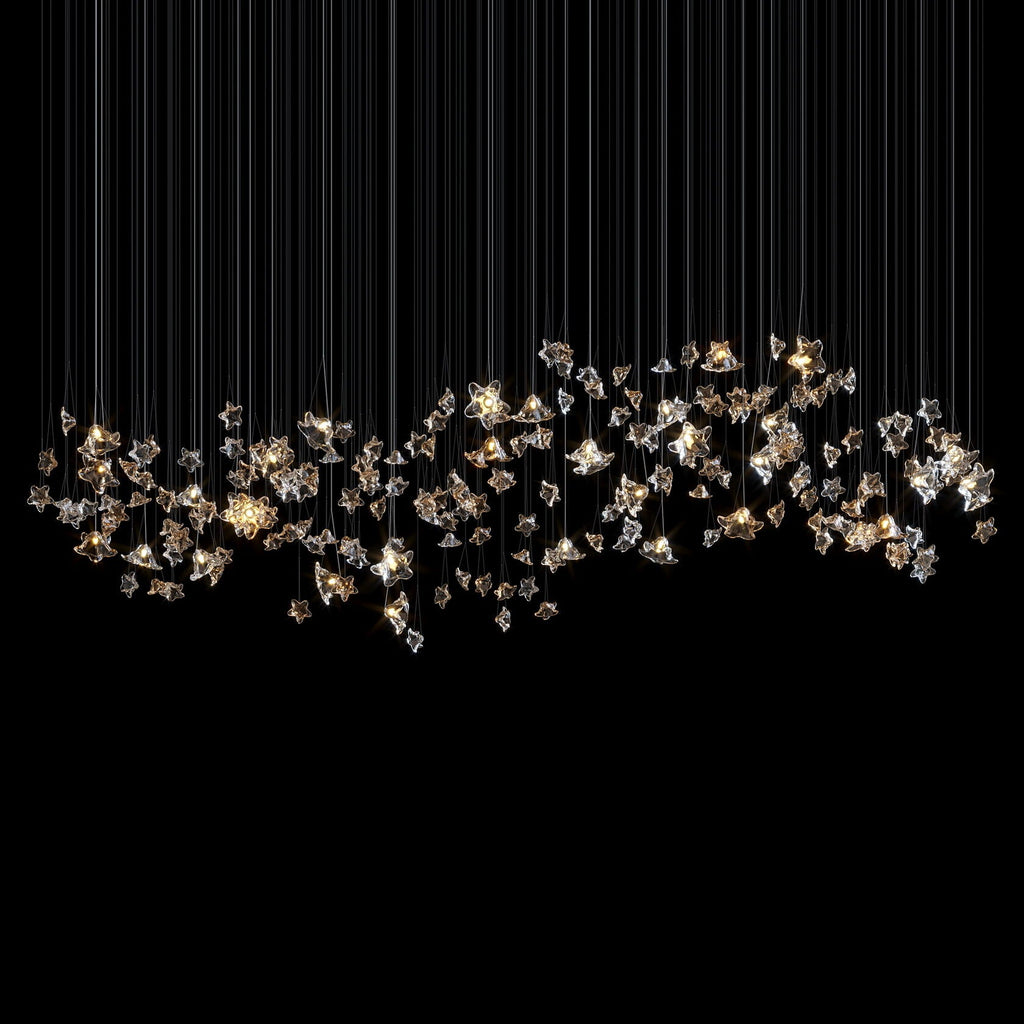 Crystal Star Scatter Chandelier