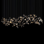 Crystal Star Scatter Chandelier