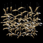 Gold Wing Flight Chandelier