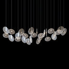 Silver Disc Halo Chandelier