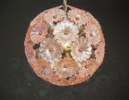 Murano Chandelier | 51 Pink Daisy Glass detail by Bling Lighting Studio