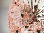 Murano Chandelier | 51 Pink Daisy Glass detail by Bling Lighting Studio