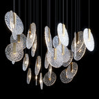 Silver Disc Cluster Chandelier