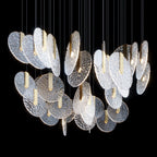 Silver Disc Cluster Chandelier