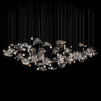 Silver Leaf Pearl Garland Chandelier
