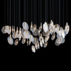 Silver Disc Cluster Chandelier