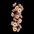 Blush Peony Branch Chandelier