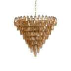 Asti Glass Chandelier Glass lighting by Bling Lighting Studio