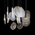 Silver Disc Cluster Chandelier
