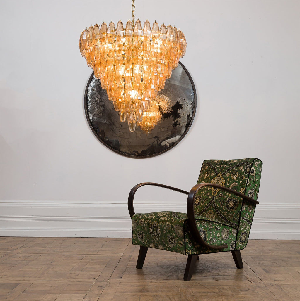 Asti Glass Chandelier Glass lighting by Bling Lighting Studio
